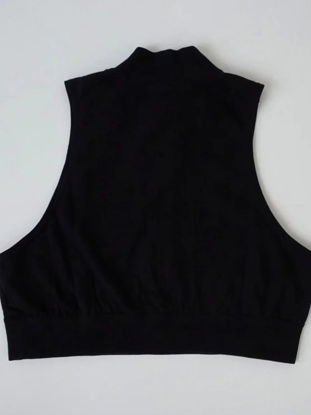 NIKE Women's Slim Cropped 1/2-Zip French Terry Tank Top - Picture 2 of 7